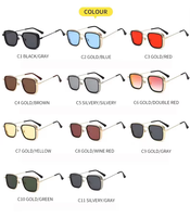 Lunettes de soleil carrées surdimensionnées de haute qualité, monture durable, tendance, couleur changeante, verres TAC UV400