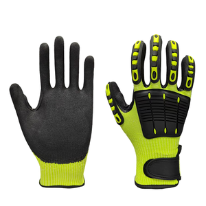 Guantes De seguridad industriales resistentes a cortes SONICE Material TPR Guantes De impacto para trabajo mecánico de construcción de campos petrolíferos - Product Image 1