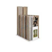 Vente directe d'usine, présentoir pliable moderne personnalisé pour carrelage, céramique, marbre, pierre, quartz, solution pour salle d'exposition