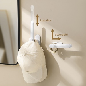Household Baseball Hat <b>Storage</b> Hook No Punching <b>Wall</b> <b>Hanging</b> Rack for Coat and Hat Artifact for Home and Dormitory Kitchen Use - Product Image 3