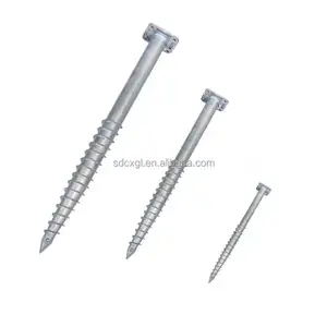 Easy To Install Solar Powered Heavy-duty Galvanized Steel Ground Anchor Rods