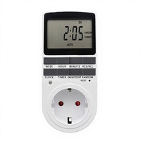 Prise Minuterie Intelligente Numérique avec Matériau ABS IP44 Programmable Anti-Vol Utilisation Estivale
