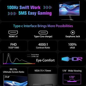 Factory Curved <strong>27</strong>/32/34 Inch 2K/4K/<strong>5K</strong> Gaming <strong>Monitor</strong> 165Hz 350cd/m Brightness 4ms Response Time 120% SRGB Wide Color Gamut - Product Image 2