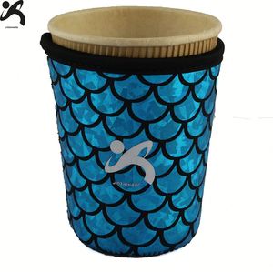 Funda Aislante Reutilizable para Botellas de Vino con Asa para Bebidas Frías, Diseño de Dibujos Animados, Portavasos de Neopreno de 16-22 oz - Product Image 2