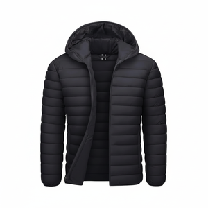 CRYSULLY Doudoune Homme avec Capuche Légère Chaude Hiver Résistante à l'Eau Coupe-Vent Pliable - Product Image 1