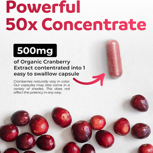 Capsules de concentré de canneberge biologique de haute qualité, marque privée, puissant antioxydant, favorisant la santé de la vessie. - Product Image 3