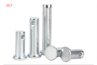 Goupille de centrage galvanisée GB882, goupille cylindrique à tête plate avec trou, goupille en T M3 M4 M5 M6 M