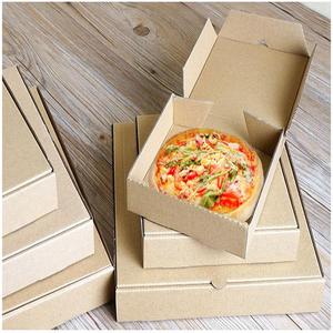 Nâu Kraft Giấy hộp bánh Pizza cho thực phẩm và bánh bao bì bóng và Matt nhiều lớp với dập nổi loại thư mục - Product Image 4