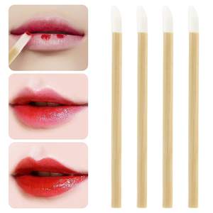 Applicateurs de lèvres en bambou jetables, pinceaux à lèvres, bâtonnets pour rouge à lèvres et gloss, kits d'outils de maquillage et de beauté - Product Image 5