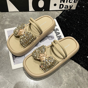 Sandalias de verano de una sola tira de seda satinada, sandalias de tacón alto estilo europeo, elegantes y modernas sandalias de tacón grueso para mujer - Product Image 3