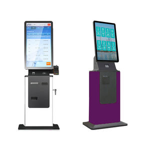 Mesin Kios Pembayaran Crtly Bill, Terminal <span class=keywords><strong>POS</strong></span> Layar Sentuh, Dispenser Kartu, Stand Lantai, Kios Layanan Mandiri Hotel untuk Check-in dan Pembayaran - Product Image 1