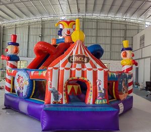 Glissière de conception de clown extérieur pour enfants de château gonflable sur le thème du cirque commercial prix d'usine à vendre - Product Image 2