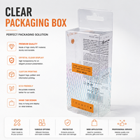 Boîte en plastique transparente imprimée, écologique, recyclable, imperméable, anti-poussière, forme et taille personnalisées pour l'emballage de détail