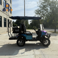 Voiturette de golf à essence 4 places la plus vendue avec haut-parleurs, en vente au prix le plus bas