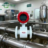 Medidor de Flujo Electromagnético Digital de Alta Precisión con Brida RS485 para Cerveza, Líquidos y Leche