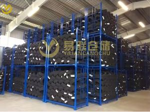 מתלה פלדה מותאמת אישית 1200 מ "מ פלדה מתקפלת לערום אחסון צמיגים הגנה בפני קורוזיה מותקן בקלות משטח מצופה אבקה - Product Image 3