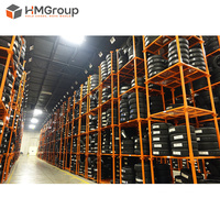 Étagères de stockage de pneus en acier pour entrepôt de l'industrie automobile, empilables et personnalisables