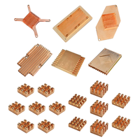 Servicios de Mecanizado CNC Personalizados de Disipadores de Calor de Latón y Cobre Puro para Placas Base de Computadora y Chips Electrónicos