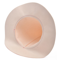 Chapeau de sauna en feutre de laine brodé à la main style PinkMage, mignon, pour femme adulte, toutes saisons, moulé, pour accessoires de hammam