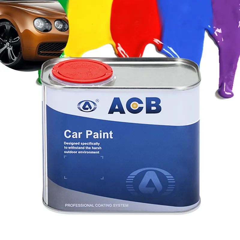 ACB Schnellt rocknungszeit Ver dünner Autolack lack mit hohem Feststoff gehalt für Auto acryl pinsel Autolack mischung Acryl grau