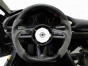 Volante in Fibra di Carbonio Forgiato Personalizzato per <span class=keywords><strong>Ford</strong></span> Mustang 2015-2023, <span class=keywords><strong>Accessori</strong></span> Interni Auto in Alcantara - Product Image 4