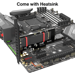 JEYI M2 NVME to PCIe Adapter Card with 64Gbps PCIe 40 X4 <strong>Expansion</strong> 64GB Desktop PC with SSD Heatsink Factory Wholesale OEM - Product Image 5