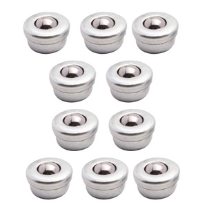 30Pcs Roller Ball Transfer Bearing, 1/2Inch Carbon Steel Ball Casters Mounted Round Ball Transfer Unit For Conveyor - View #3