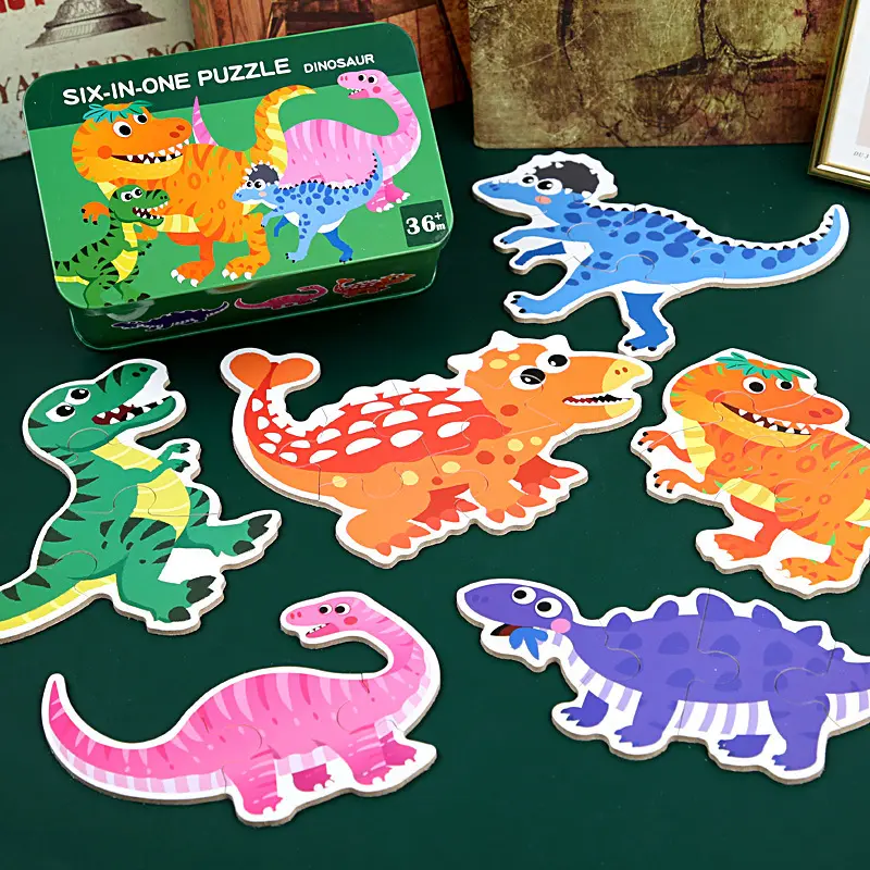 गर्म बेचने मज़ा मोंटेसरी spielzeug रचनात्मक बच्चों बच्चों कार्टून आयरन बॉक्स शैक्षिक खिलौने कार फल पशु लकड़ी पहेली खेल