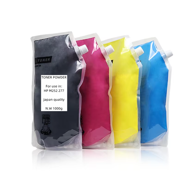 YuZhiQi Refill Color Toner Powder Compatible for HP M252 277 Laser Printer Color Printer Photocopier