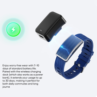 Pulseras Inteligentes JCVital V5 OEM ODM, Pulsera Inteligente sin Pantalla, Monitor de Ritmo Cardíaco Automático, Salud Femenina, ISO9001