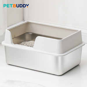 Petbuddy Extra Large <b>Cat</b> Litter <b>Box</b> High Sides Anti-Scatter Odor Control Easy Clean Pet Supplies - Product Image 1