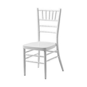 Sillas Tiffany Chiavari de Metal Dorado, Blanco y Plateado para Bodas, con Cojín de Asiento, Venta al por Mayor - Product Image 2
