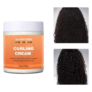 Nhãn Hiệu Riêng Dừa Curling Kem Với Shea Butter Cho Tóc Tự Nhiên Hữu Cơ Xoăn Chăm Sóc Tóc Curl Xác Định Lọn Tóc Chất Tăng