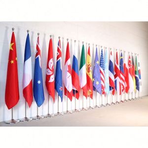 Nouveau produit, usine chinoise, vente de mât de drapeau, prix bas, haute qualité, livraison rapide, drapeau de bureau intérieur sur pied - Product Image 6