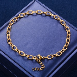 Blingbling Stainless Steel Bracelet Link Cut Oval Hand Chain for Women <b>Men</b> Wristband <b>Bangle</b> Anklets Metal Jewelry Summer Gift - Product Image 1
