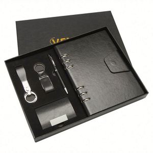 2024 Custom A5 <b>Notebook</b> Pen Name Card Holder Keychain Logo Company Office Wholesale Promotional Gifts <b>Set</b> - Product Image 1