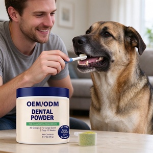ผงทำความสะอาดฟันสำหรับสุนัข OEM/ODM ขนาด 3.17 ออนซ์ (90 กรัม) สำหรับสุนัขพันธุ์ใหญ่ ช่วยทำความสะอาดฟัน ลมหายใจหอมสดชื่น ใช้ได้ 30 วัน - Product Image 5