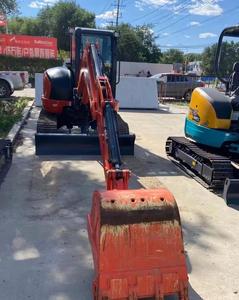 Mini-excavatrice sur chenilles Kubota KX163 d'occasion de qualité supérieure, 6 tonnes, moteur Cummins, forte puissance de creusement, avec accessoires de bêchage et de tarière - Product Image 4