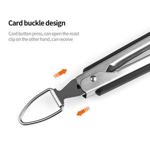 Kit d'outils de Barbecue en acier inoxydable, spatule, fourchette, pinces, brosse, brochettes, Barbecue, ustensile de cuisson - Product Image 2