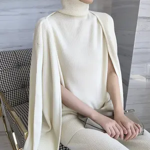 Bộ Trang Phục Áo Khoác Len Cho Nữ, Áo Dệt Kim Vải Cotton Theo Yêu Cầu Thời Trang