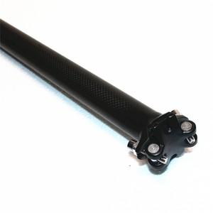 <span class=keywords><strong>Tija</strong></span> de sillín de bicicleta de fibra de <span class=keywords><strong>carbono</strong></span> 27,2/30,8/31,6mm Tubo de sillín de bicicleta de cabeza recta - Product Image 4
