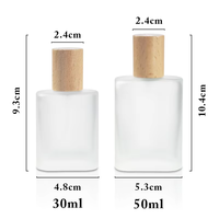 Botol Parfum Kaca Gradasi Grosir dengan Kotak Logo Kustom Isi Ulang Spray Atomizer untuk Minyak Wangi