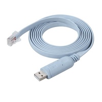 Cable de Consola USB Serial RS232 a RJ45 Personalizado de 1M/2M/3M/5M con Chip FTDI y Conductores de Cobre Puro para Computadora e Impresora