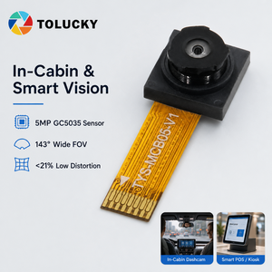 โมดูลกล้อง OEM 5MP GC5035 MIPI CSI รุ่น 143 °   FPC มุมกว้าง F2.0 แบบยืดหยุ่นสำหรับการประมวลผลภาพแบบฝังตัวตามสั่ง - Product Image 1