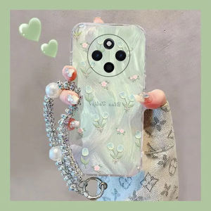 ฝาครอบป้องกันลายดอกทิวลิปดีไซน์ใหม่สำหรับ VIVO V40 Lite 4G/5g/Y300 5G-/Y200 4G- PC - Product Image 4