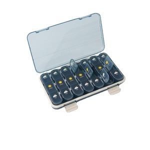 Pilulier portable refermable, grande capacité, distributeur de pilules pour 7 jours, boîte de rangement hebdomadaire pour voyage. - Product Image 2