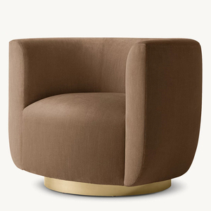 Sedia girevole con Base in rovere <span class=keywords><strong>design</strong></span> postmodernismo set di arredamento per la casa di lusso divano divano in tessuto - Product Image 6