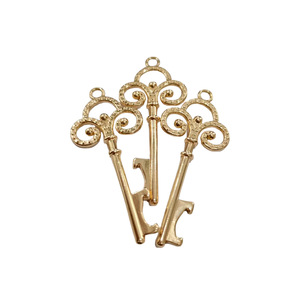 Light Gold Keychain Zinc Alloy 63mm X 27mm Fashionable <b>Bag</b> <b>Charm</b> For Handbags Leather Goods Accessories - Product Image 2