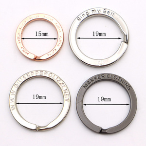 Keychain chia Vòng bán buôn 30mm vàng tùy chỉnh khắc chia Vòng vòng chìa khóa - Product Image 6