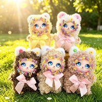 Pendentif en peluche ours aux cheveux bouclés mignon, breloque de sac, porte-clés, plusieurs couleurs, cadeau